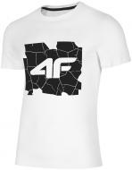Футболка 4F H4L19-TSM007-10S р.XL белый