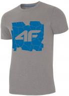 Футболка 4F H4L19-TSM007-27M р.XL светло-серый