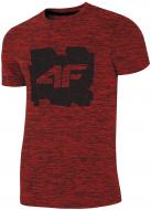 Футболка 4F H4L19-TSM007-62M р.2XL красный
