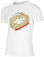 Футболка 4F H4L19-TSM010-10S р.3XL білий Футболка 4F H4L19-TSM010-10S р.3XL білий