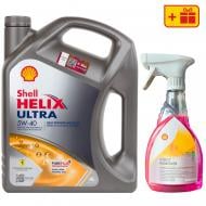 Моторне мастило SHELL промонабір Helix Ultra 4л + Insect Remover, 0,5 л Helix Ultra 5W-40 4 л (ТОВ-У513177)