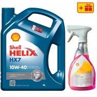 Моторне мастило SHELL Промонабір Helix HX7 4 л + Insect Remover 0,5 л 10W-40 4 л (ТОВ-У513183)