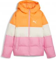 Куртка для дівчаток зимова Puma POLY HOODED PUFFER JACKET 62650248 р.176 різнокольорова