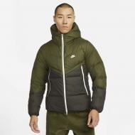 Куртка мужская Nike M NSW SF WINDRUNNER HD JKT DD6795-326 р.XL зеленая