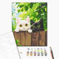 Картина по номерам Пушистые разведчики 30x40 см Brushme