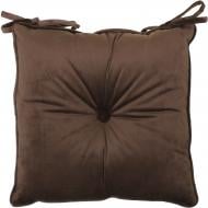 Подушка на стул Велюр 40x40 см шоколадный La Nuit