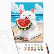 Картина по номерам Вкусный арбуз 30x40 см Brushme