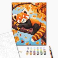 Картина по номерам Красная панда 30x40 см Brushme