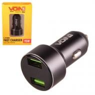 Автомобильное зарядное устройство Voin C-31209BK 2USB + вольтметр