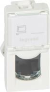 Розетка Legrand Mosaic RJ45 кат.5е UTP 1 модуль LCS белый 76551