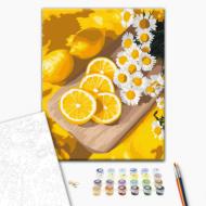 Картина по номерам Сочный лимон 40x50 см Brushme Картина по номерам Сочный лимон 40x50 см Brushme