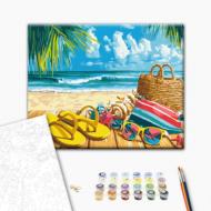 Картина за номерами Морський відпочинок 40x50 см Brushme Картина за номерами Морський відпочинок 40x50 см Brushme