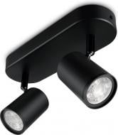 ВИТРИНА! Светильник светодиодный WiZ IMAGEO Spots 2x5W 2200-6500K RGB Wi-Fi черный (929002659101)