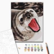 Картина по номерам Тюленьи зевки ©Анна Соина 40x50 см Brushme