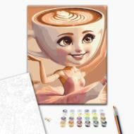 Картина за номерами Ballerina Cappuccino 40x40 см Brushme