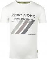 Футболка для хлопчиків Koko Noko р.122 білий P54834-37