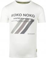 Футболка для хлопчиків Koko Noko р.128 білий P54834-37
