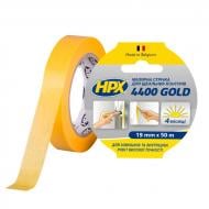 Лента малярная HPX 4400 GOLD для идеальных краев 100°С 19 мм x 50 м