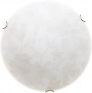 ВІТРИНА! Світильник настінно-стельовий Декора Флора 2x60 Вт E27 з малюнкомбілий 24290 mat