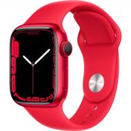 Смарт-часы Apple Watch Series 7 GPS 41mm (PRODUCT) red Aluminium Case with (PRODUCT)RED Sport Band (MKN23UL/A) Смарт-часы Apple Watch Series 7 GPS 41mm (PRODUCT) red Aluminium Case with (PRODUCT)RED Sport Band (MKN23UL/A)