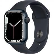 Смарт-часы Apple Watch Series 7 GPS 41mm midnight Aluminium Case with Midnight Sport Band (MKMX3UL/A)