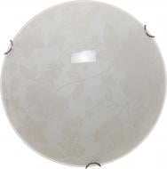 ВІТРИНА! Світильник настінно-стельовий Декора Флора 2x60 Вт E27 білий із малюнком 24290 gl