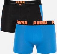 Плавки Puma Statement Boxer 2 шт Чорні з синім 8718824805795 р.XL
