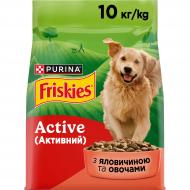 Корм сухой FRISKIES by Purina Active для взрослых собак с повышенной активностью с говядиной 10 кг