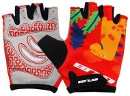 Велорукавички GUB S/M червоний із малюнком