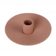 Подсвечник-тарелка керамический терракотовый №1 12.3х12.3х3.5 см