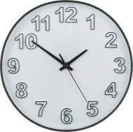 Часы настенные Элемент 25,4 см черный контур