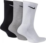 Шкарпетки Nike U NK EVERYDAY CUSH CREW SX7664-901 р.M чорний/сірий/білий 3 шт.