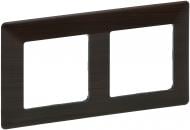 Рамка двухместная Legrand Life универсальная темное дерево 754172