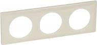 Рамка трехместная Legrand Celiane универсальная слоновая кость глянец 66623