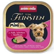 Корм влажный Animonda Vom Feinsten Mini с телятиной, ветчиной + базилик 100 г
