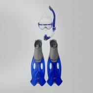 Набір для дайвінгу Speedo GLIDE MASK SNORKEL FIN SET AU 8-016595052 р.45/46 сірий