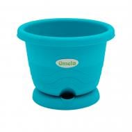 Горшок пластиковый Омела Пастель круглый аква