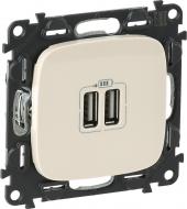 Розетка USB Legrand Allure кремовый 754996