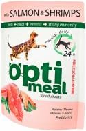 Корм Optimeal с лососем и криветками в соусе 85 г