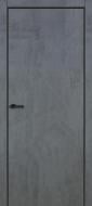 Дверное полотно ОМиС FLAT 11 B торец BLK ПГ 900 мм цемент темный