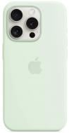 Чохол Apple Silicone Case with MagSafe для Apple iPhone 15 Pro mint (MWNL3ZM/A)