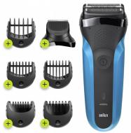 Електробритва-триммер Braun Series 3 310BT Wet&Dry black/blue