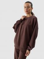 Свитшот 4F SWEATSHIRT F1055 / BLUZA F1055 4FWSS24TSWSF1055-80S р.M коричневый