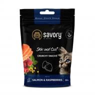 Лакомство для котов Savory здоровья кожи и шерсти с лососем и малиной 50 г