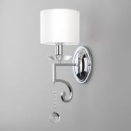 ВИТРИНА! Бра Strotskis Ariana 1x60 Вт E14 белый 60113/1 (хром)