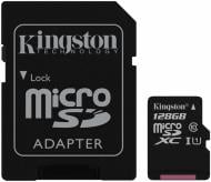 Карта памяти Kingston Class 10 UHS| 128GB microSDXC + SD adapter (SDC10G2/128GB)