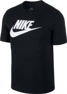 Футболка Nike M NSW TEE ICON FUTURA AR5004-010 р.M черный