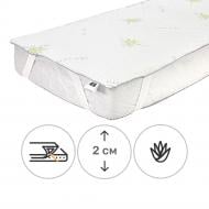 Наматрасник MirSon №1006 Alberto Eco Strong Aloe Vera обычный с резинкой по углам 26х70x140 см