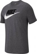 Футболка Nike M NSW TEE ICON FUTURA AR5004-063 р.L серый