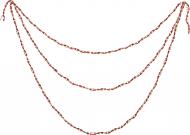 Намисто для ялинки 2,7 м червоне з золотим W50-1249/R-G